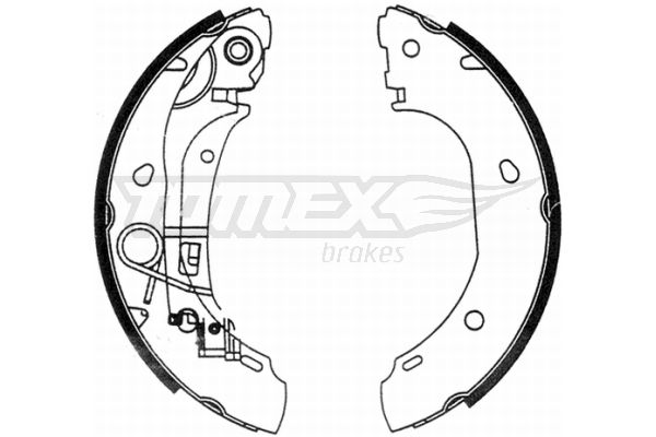Obrázok Sada brzdových čeľustí TOMEX Brakes  TX2131